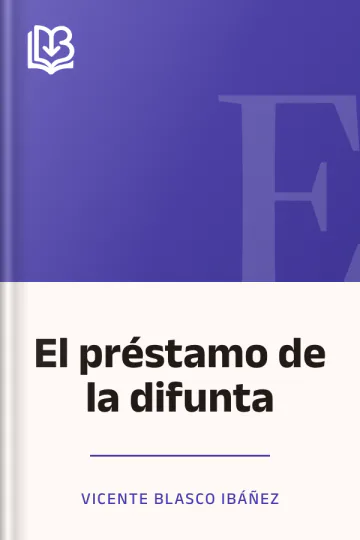 El préstamo de la difunta de Vicente Blasco Ibáñez, portada del libro