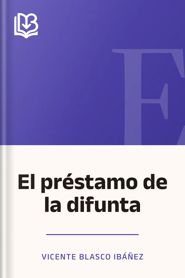 El préstamo de la difunta de Vicente Blasco Ibáñez, portada del libro