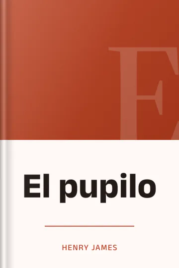 El pupilo de Henry James, portada del libro