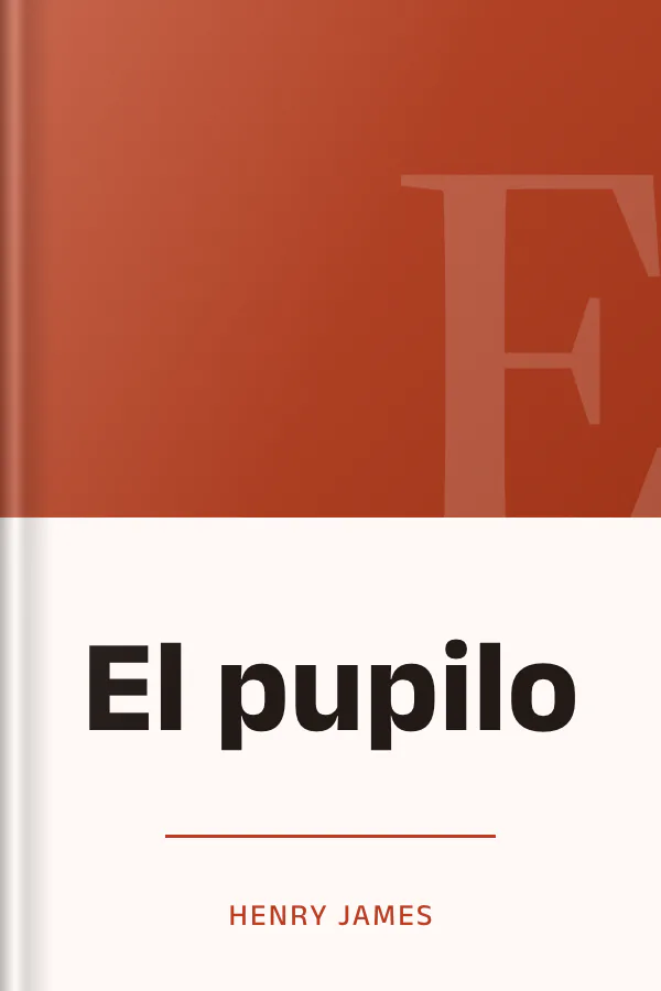 El pupilo de Henry James, portada del libro