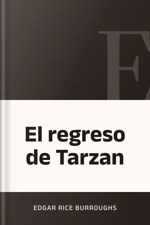 El regreso de Tarzan de Edgar Rice Burroughs, portada del libro