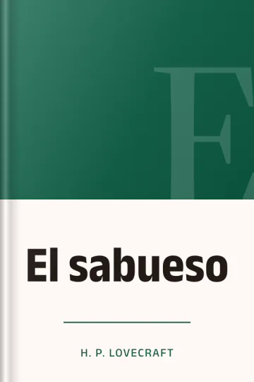 El sabueso de H. P Lovecraft, portada del libro