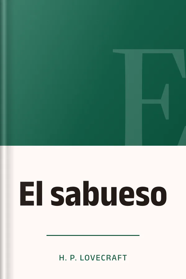 El sabueso de H. P. Lovecraft, portada del libro