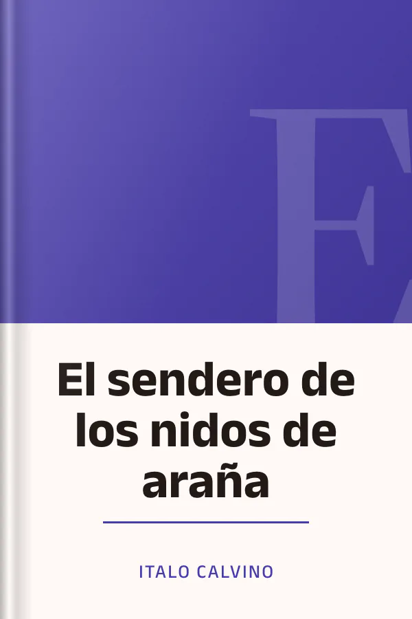 El sendero de los nidos de araña de Italo Calvino, portada del libro