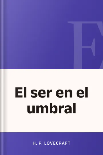 El ser en el umbral de H. P Lovecraft, portada del libro