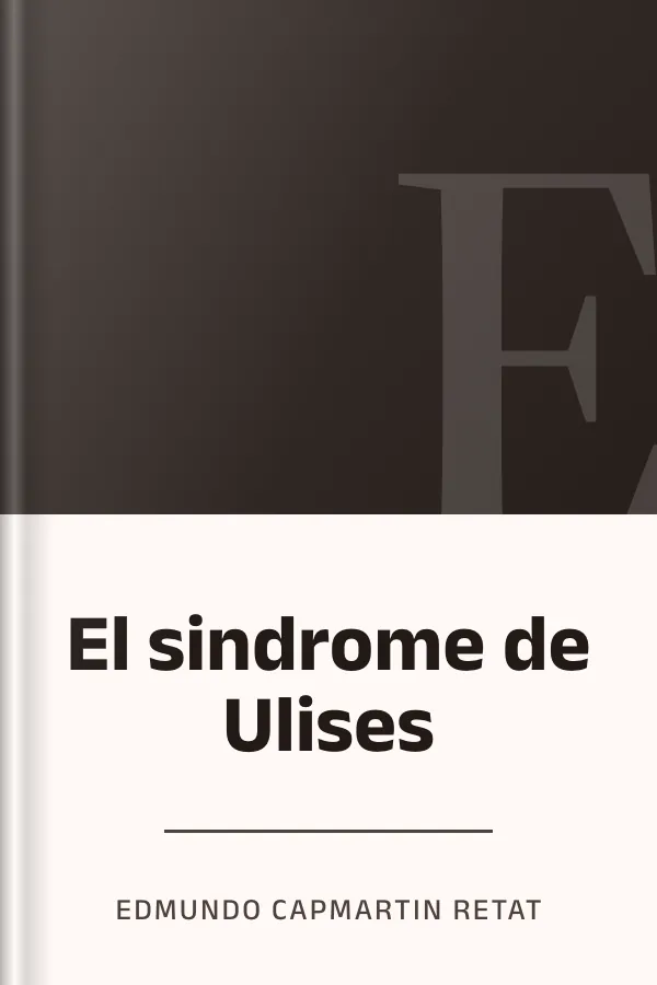 El sindrome de Ulises de Edmundo Capmartin Retat, portada del libro