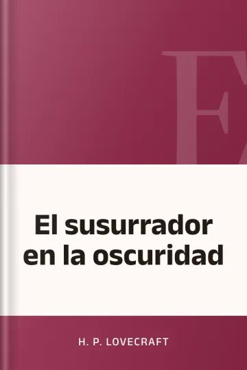 El susurrador en la oscuridad de H. P Lovecraft, portada del libro