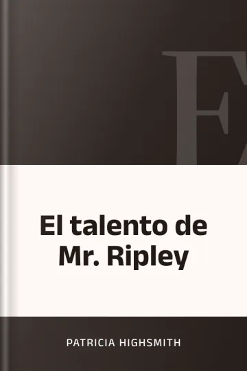 El talento de Mr. Ripley de Patricia Highsmith, portada del libro
