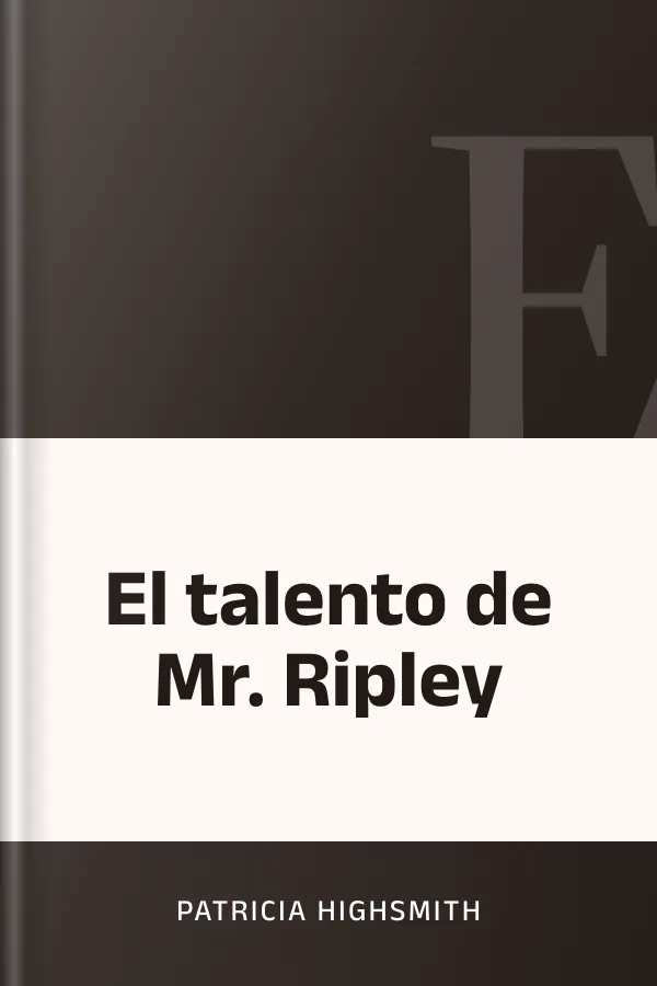 El talento de Mr. Ripley de Patricia Highsmith, portada del libro