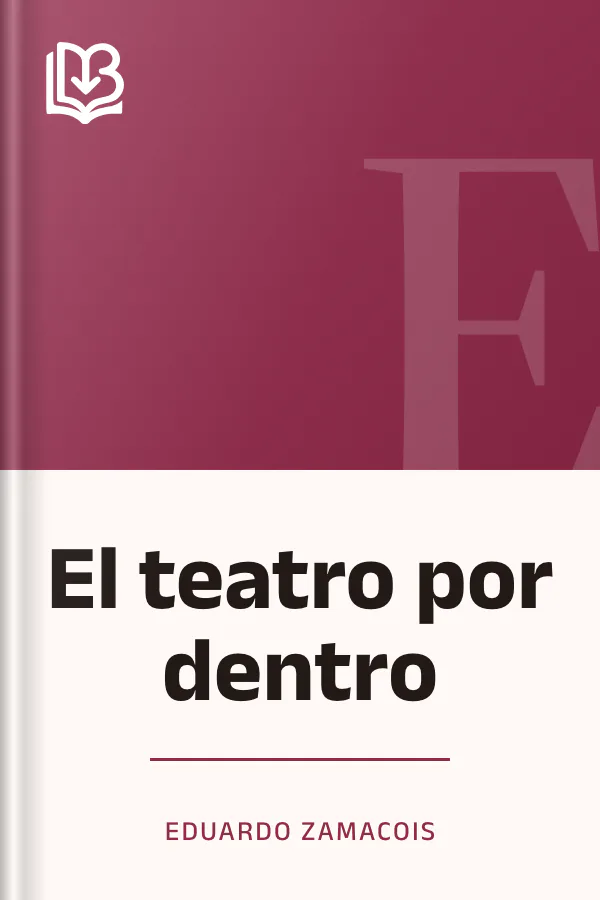 El teatro por dentro de Eduardo Zamacois, portada del libro