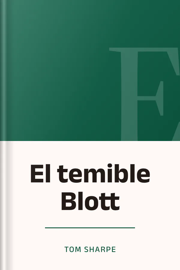 El temible Blott de Tom Sharpe, portada del libro