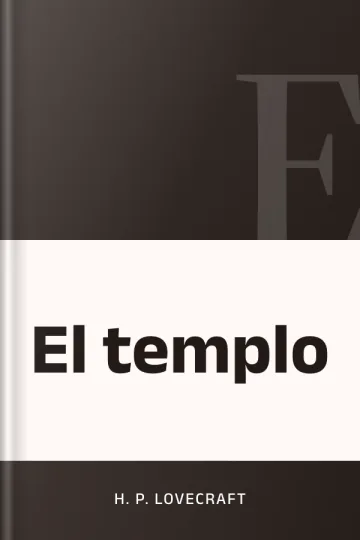 El templo de H. P Lovecraft, portada del libro