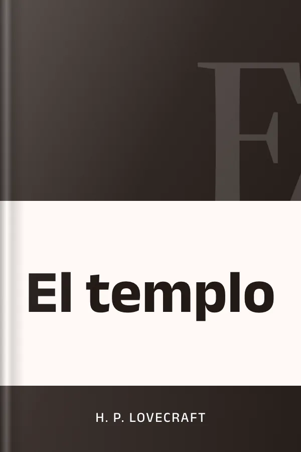 El templo de H. P. Lovecraft, portada del libro