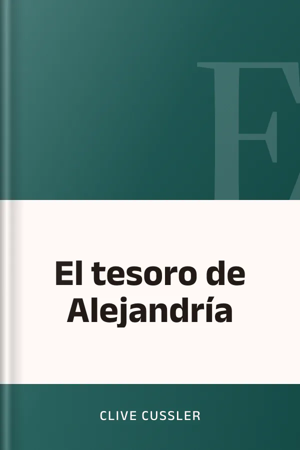El tesoro de Alejandría de Clive Cussler, portada del libro