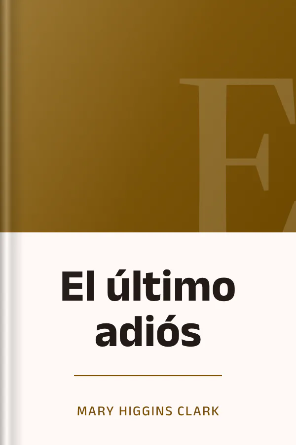 El último adiós de Mary Higgins Clark, portada del libro