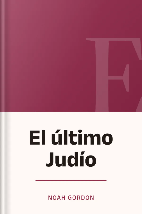 El último Judío de Noah Gordon, portada del libro