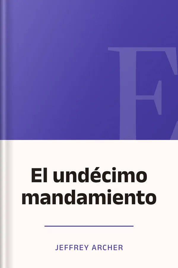 El undécimo mandamiento de Jeffrey Archer, portada del libro