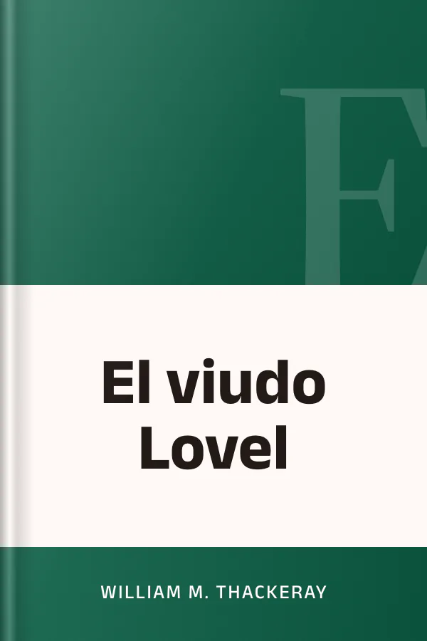 El viudo Lovel de William M. Thackeray, portada del libro