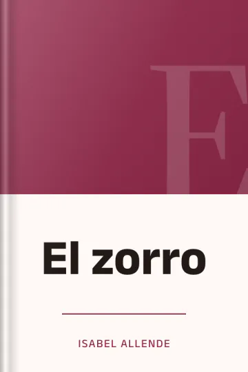 El zorro de Isabel Allende, portada del libro