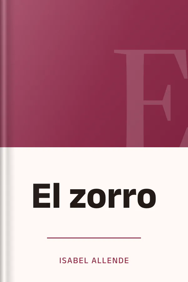 El zorro de Isabel Allende, portada del libro
