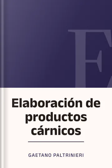Elaboración de productos cárnicos de Gaetano Paltrinieri, portada del libro