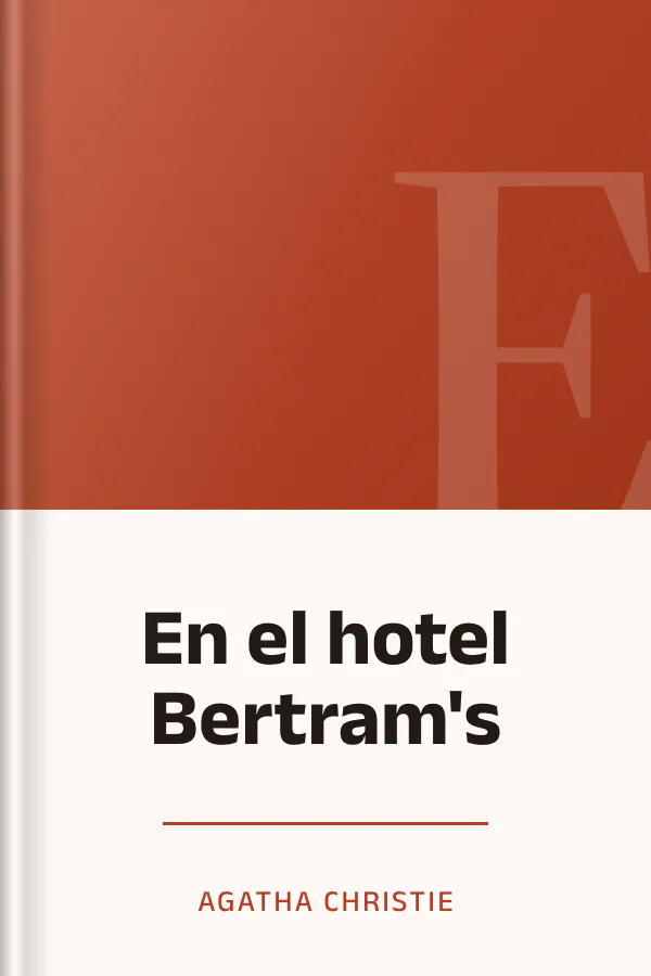 En el hotel Bertram's de Agatha Christie, portada del libro