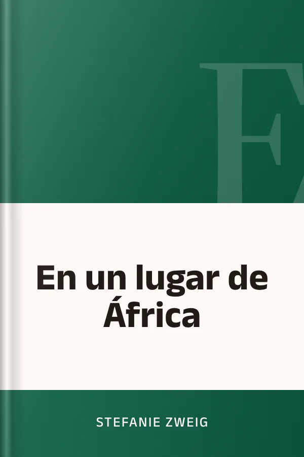 En un lugar de África de Stefanie Zweig, portada del libro