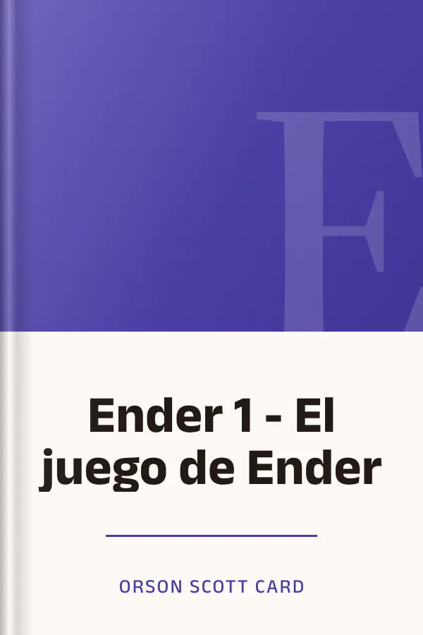 Ender 1 - El juego de Ender de Orson Scott Card, portada del libro