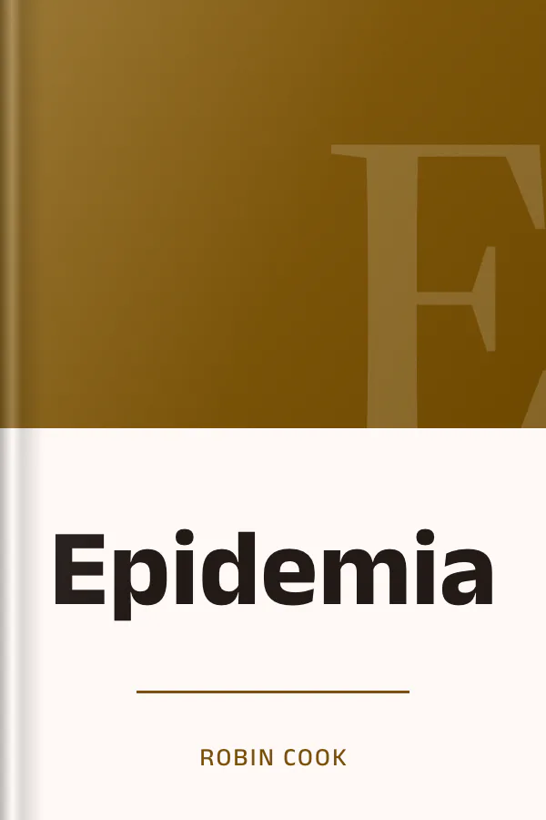 Epidemia de Robin Cook, portada del libro