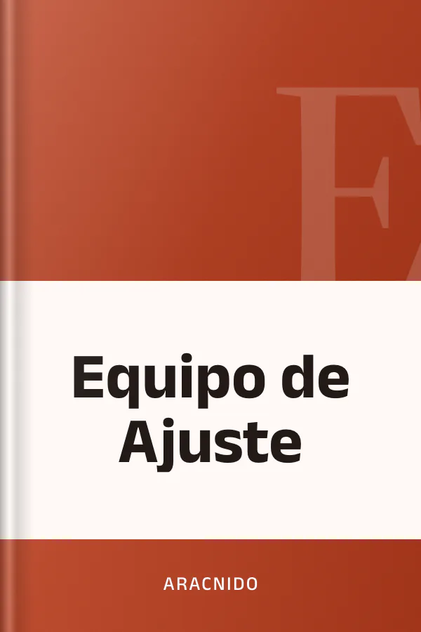 Equipo de Ajuste de Aracnido, portada del libro
