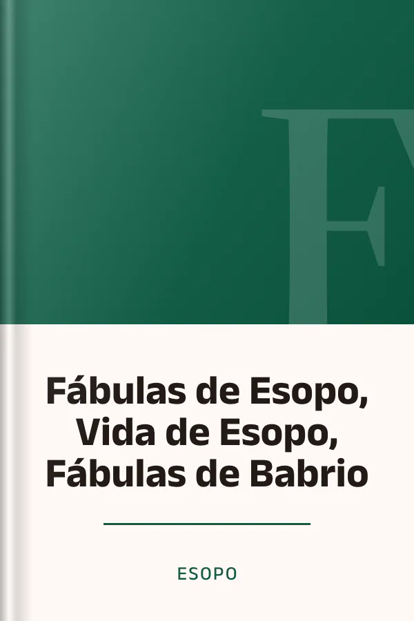 Fábulas de Esopo, Vida de Esopo, Fábulas de Babrio de Esopo, portada del libro