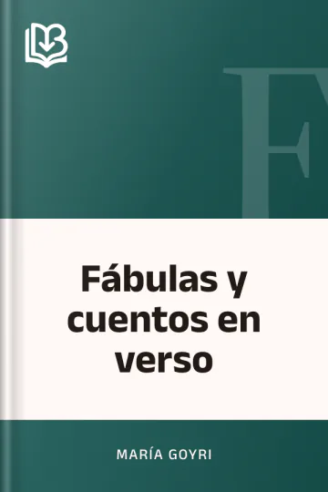 Fábulas y cuentos en verso de María Goyri, portada del libro