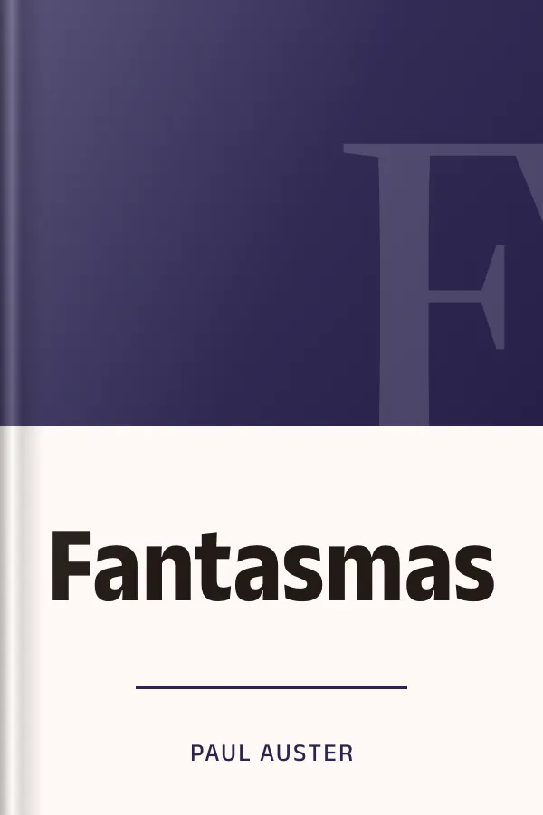 Fantasmas de Paul Auster, portada del libro