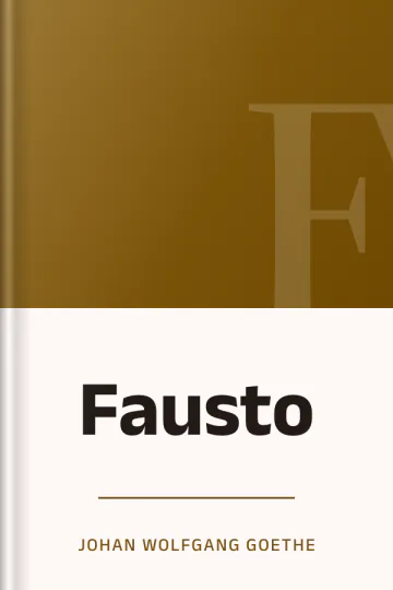 Fausto de Johan Wolfgang Goethe, portada del libro