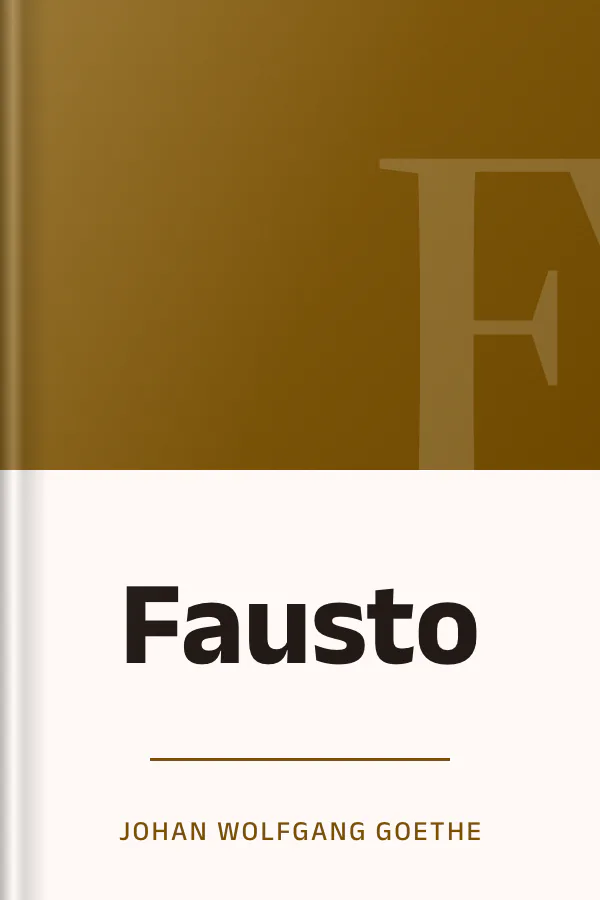 Fausto de Johan Wolfgang Goethe, portada del libro