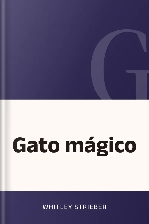 Gato mágico de Whitley Strieber, portada del libro