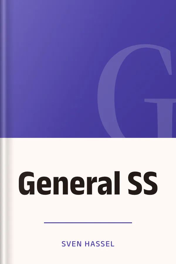 General SS de Sven Hassel, portada del libro