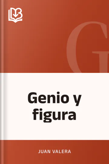 Genio y figura de Juan Valera, portada del libro