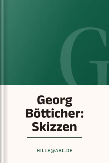 Georg Bötticher: Skizzen de hille@abc.de, portada del libro