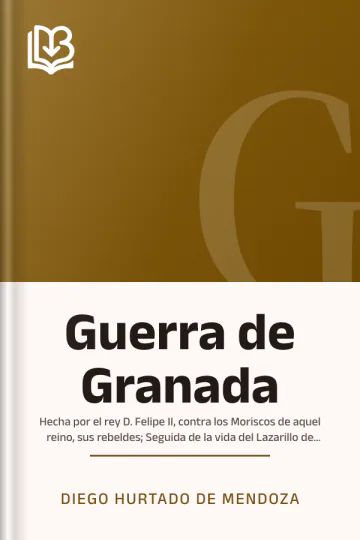 Guerra de Granada de Diego Hurtado de Mendoza, portada del libro