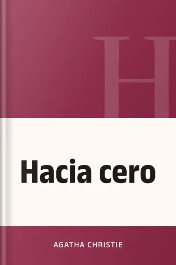 Hacia cero de Agatha Christie, portada del libro