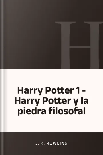 Harry Potter 1 - Harry Potter y la piedra filosofal de J. K. Rowling, portada del libro
