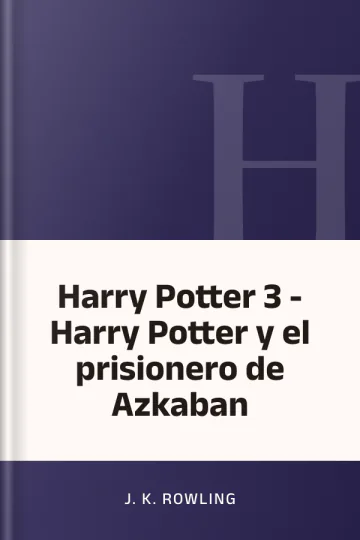Harry Potter 3 - Harry Potter y el prisionero de Azkaban de J. K. Rowling, portada del libro