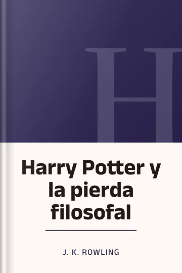 Harry Potter y la pierda filosofal de J K Rowling, portada del libro