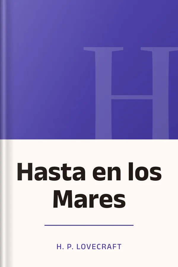 Hasta en los Mares de H. P. Lovecraft, portada del libro