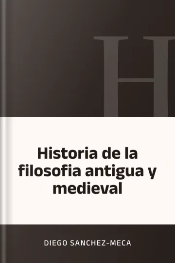 Historia de la filosofia antigua y medieval de Diego Sanchez-Meca, portada del libro