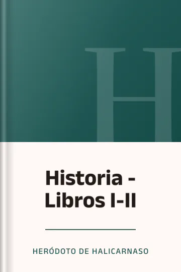 Historia - Libros I-II de Heródoto de Halicarnaso, portada del libro