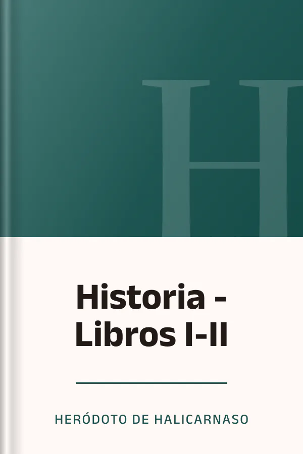 Historia - Libros I-II de Heródoto de Halicarnaso, portada del libro