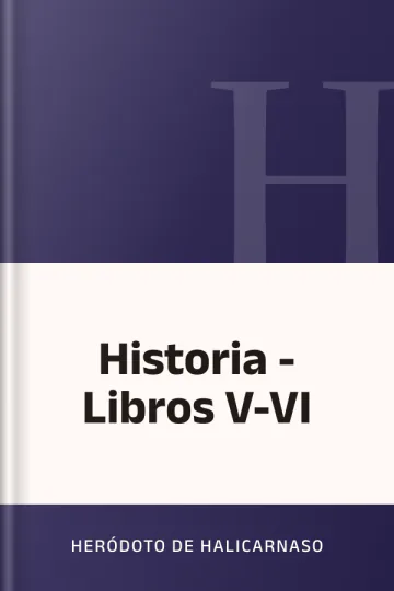 Historia - Libros V-VI de Heródoto de Halicarnaso, portada del libro