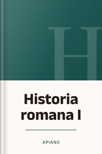 Historia romana I de Apiano, portada del libro
